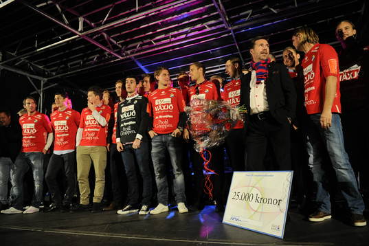 2012 Fotboll,  Östers firas på Stora Torget i Växjö