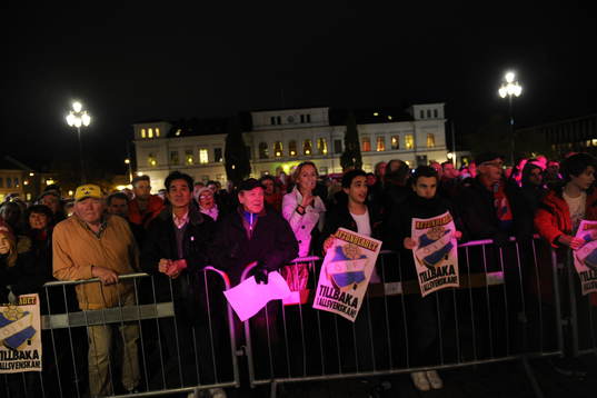 2012 Fotboll,  Östers firas på Stora Torget i Växjö