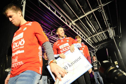 2012 Fotboll,  Östers firas på Stora Torget i Växjö