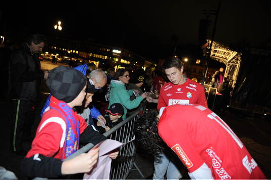 2012 Fotboll,  Östers firas på Stora Torget i Växjö