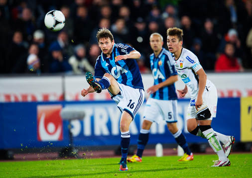 Kasper Hämäläinen, Djurgården, slår ett inlägg