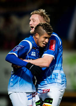 Thiago Pinto Borges, Fredrik Jensen, Trelleborg jublar vid