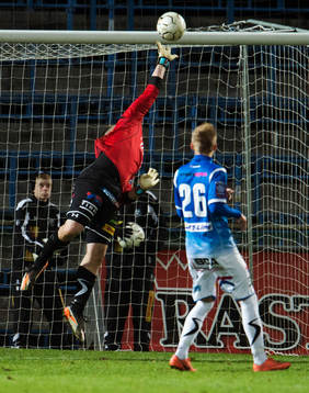 Fredrik Persson, målvakt, Trelleborg gör en suverän