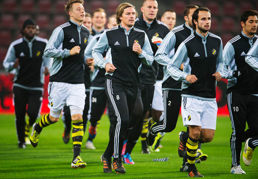 Daniel Tjernström joggar upp