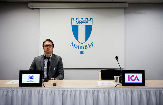Rikard Norling, tränare Malmö FF satt själv på