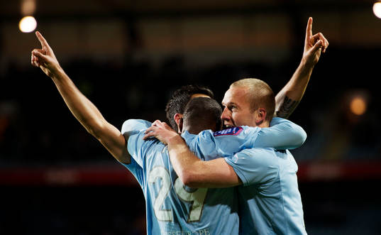 Jiloan Hamad, Tokelo Rantie, Daniel Larsson, Malmö FF