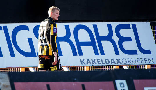 Tom Söderberg, Häcken, går till omklädningsrummet