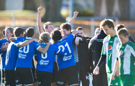 Slutsignal, Halmstads BK, svenska juniormästare, jubel