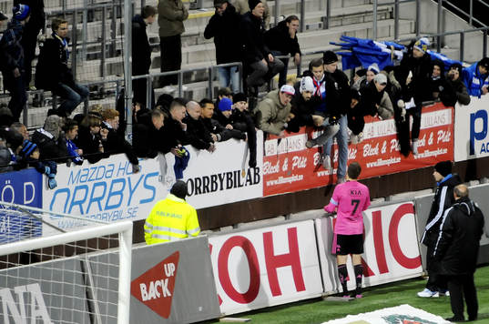 Heta diskussionen mellan Tobias Hysén och göteborgsfansen