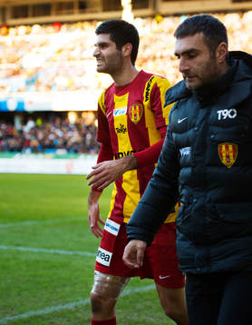 Rabi Elia, Syrianska, fick utgå på grund av skada