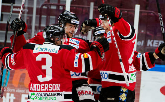 Ludvig Rensfeldt, Malmö Redhawks, längst till höger