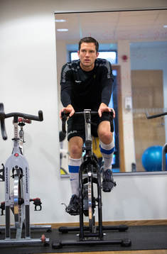Martin Ericsson, Häcken, kör rehabträning