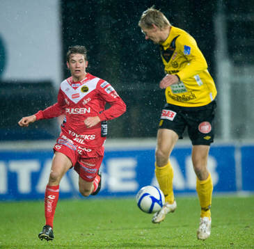 Patrik Rosengren, Mjällby, och Marcus Rohdén, Elfsborg