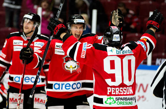 Robin Alvarez, Mattias Persson, Malmö Redhawks, jublar