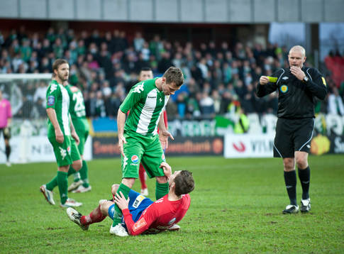 Hammarby spelare, gillade inte Östers Fredrik Lungrens