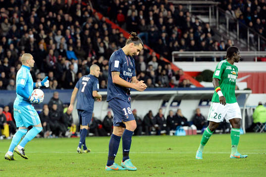 Fotboll, Ligue 1, Paris SG - Saint Etienne Zlatan