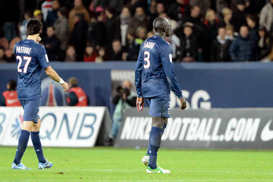 Deception Mamadou SAKHO - 03.11.2012 - PSG / Saint Etienne