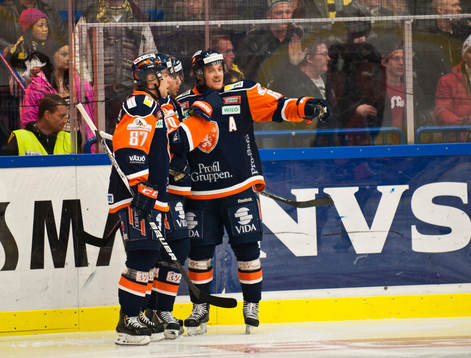 Brad Moran, jubel, Växjö
