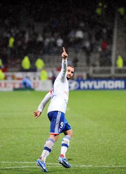 Joie Lisandro LOPEZ - 04.11.2012 - Lyon / Bastia - 11 eme