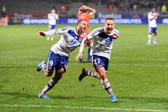 Joie Lisandro LOPEZ / Steed MALBRANQUE - 04.11.2012 - Lyon