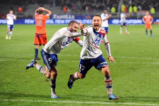 Joie Lisandro LOPEZ / Steed MALBRANQUE - 04.11.2012 - Lyon