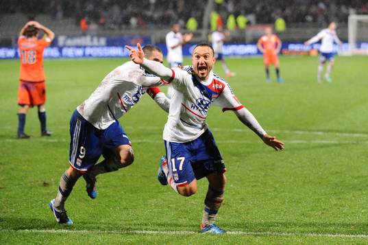 Joie Lisandro LOPEZ / Steed MALBRANQUE - 04.11.2012 - Lyon