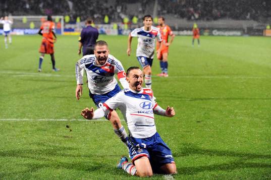 Joie Lisandro LOPEZ / Steed MALBRANQUE - 04.11.2012 - Lyon
