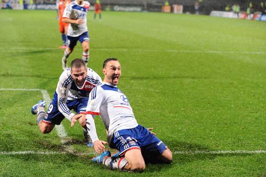 Joie Lisandro LOPEZ / Steed MALBRANQUE - 04.11.2012 - Lyon