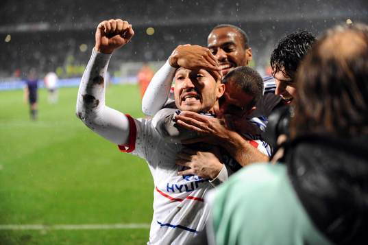 Joie Steed MALBRANQUE - 04.11.2012 - Lyon / Bastia - 11 eme