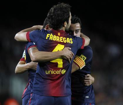 Fabregas och Xavi