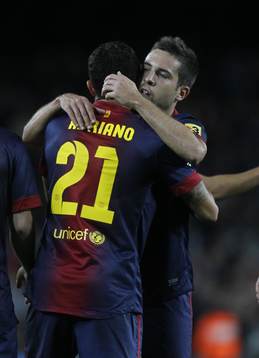 Jordi Alba och Adriano