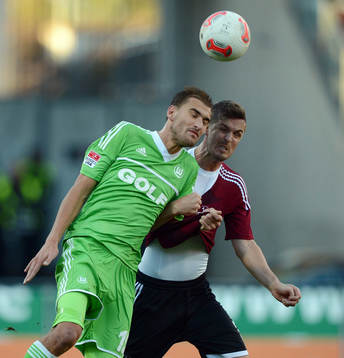 v.l. Bas Dost, Per Nilsson (Nuernberg)