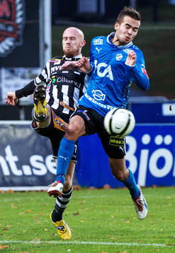 Närkamp mellan Max Mölder, Landskrona, och Kristinn
