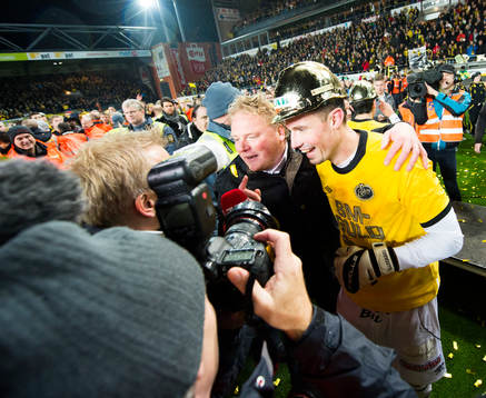 Jörgen Lennartsson, chefstränare och Kevin