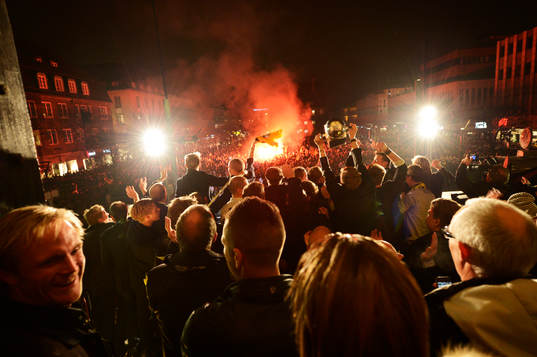Elfsborg firar segern i Borås