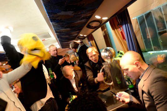 Elfsborg firar segern i Borås