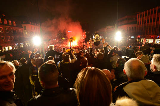 Elfsborg firar segern i Borås