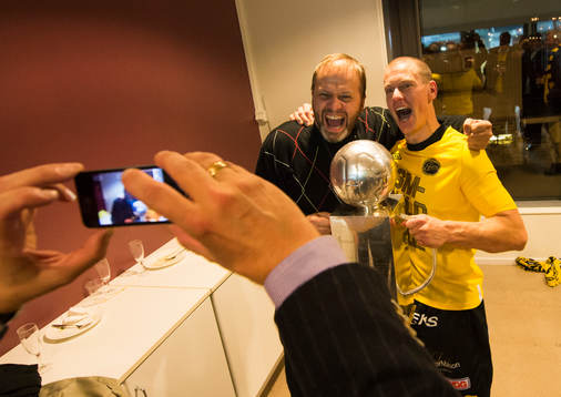 Elfsborg firar segern i Borås