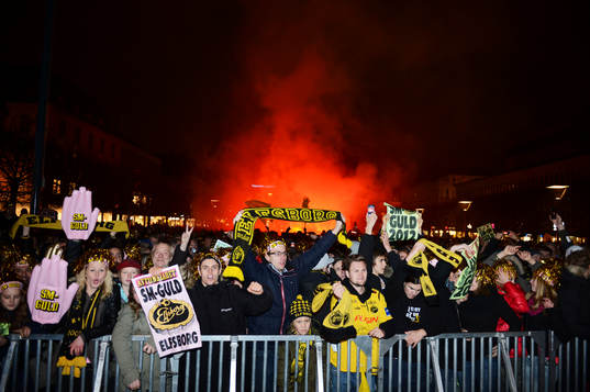 Elfsborg firar segern i Borås