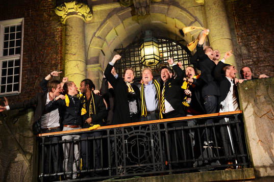 Elfsborg firar segern i Borås