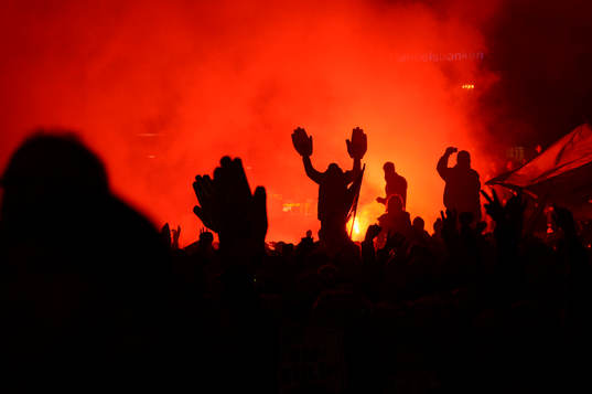 Elfsborg firar segern i Borås