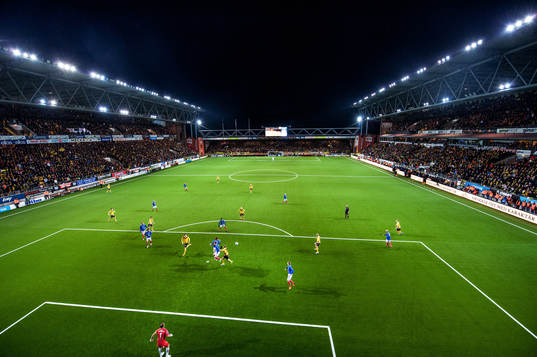 En fullsatt Borås Arena i finalmatchen mellan Elfsborg och