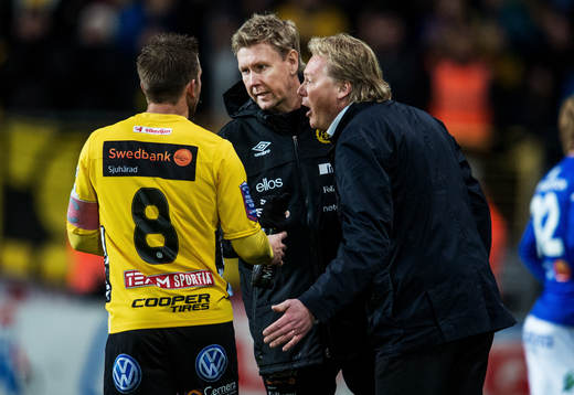 Peter Wettergren, assisterande tränare, och Jörgen