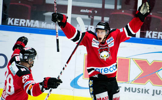 Jens Olsson, Robin Alvarez, Malmö Redhawks, jublar