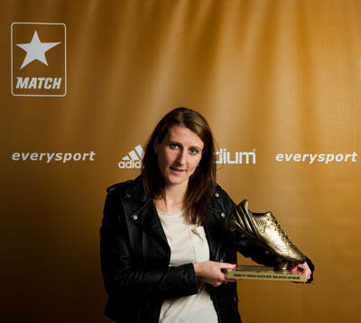 Fotboll, dam, Anja Mittag vinner guldskon