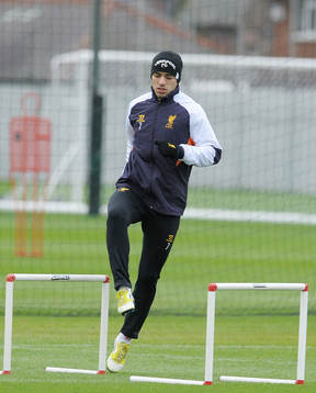 Football - Liverpool Training  - Liverpool Training Ground