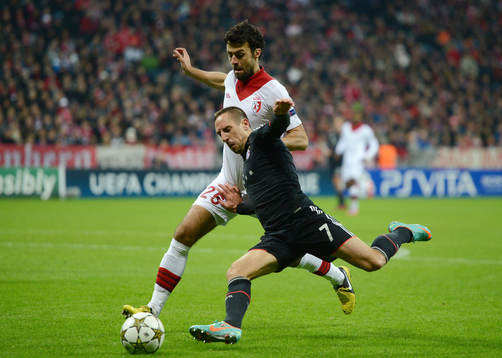 v.l. Marko Basa, Franck Ribery (Bayern)