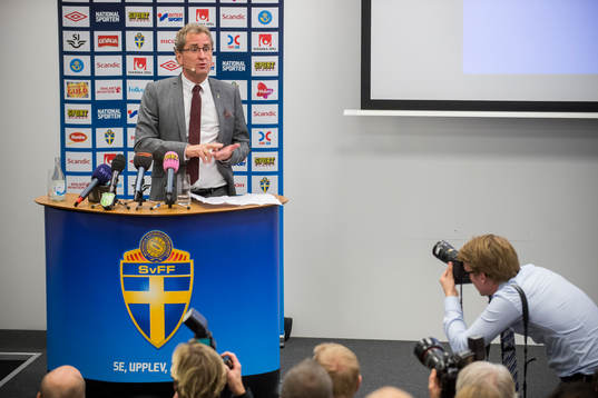 Presskonferens med Erik Hamrén, förbundskapten