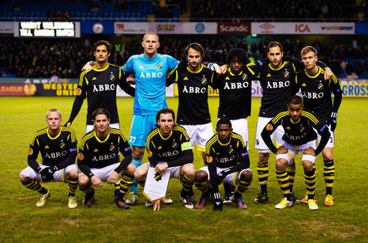 Lagbild AIK. Övre raden från vänster: Celso Borges, Ivan