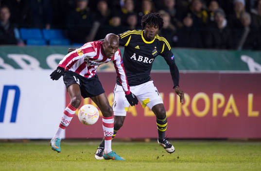 Atiba Hutchingson, Eindhoven och Mohamed Bangura, AIK